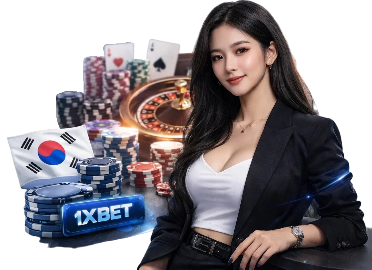 1xBet Korea 온라인 카지노를 이용하는 한국 여성